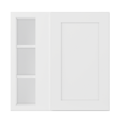 Square Corner Wall Blind Reversible Kitchen Cabinet SC3030 Alpina White LessCare 30 in. width 30 in. height 12 in.