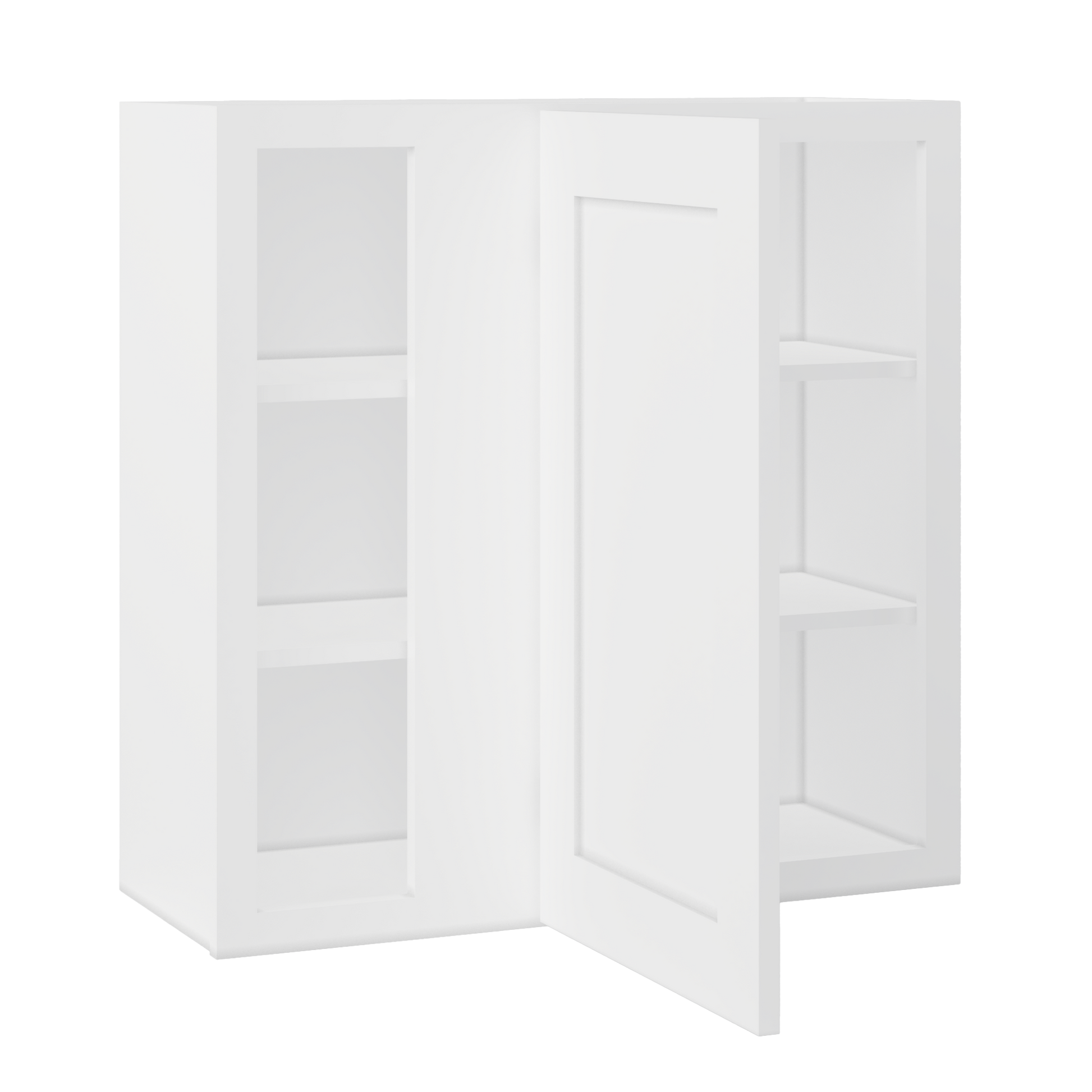 Square Corner Wall Blind Reversible Kitchen Cabinet SC3030 Alpina White LessCare 30 in. width 30 in. height 12 in.