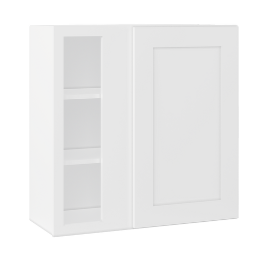 Square Corner Wall Blind Reversible Kitchen Cabinet SC3030 Alpina White LessCare 30 in. width 30 in. height 12 in.