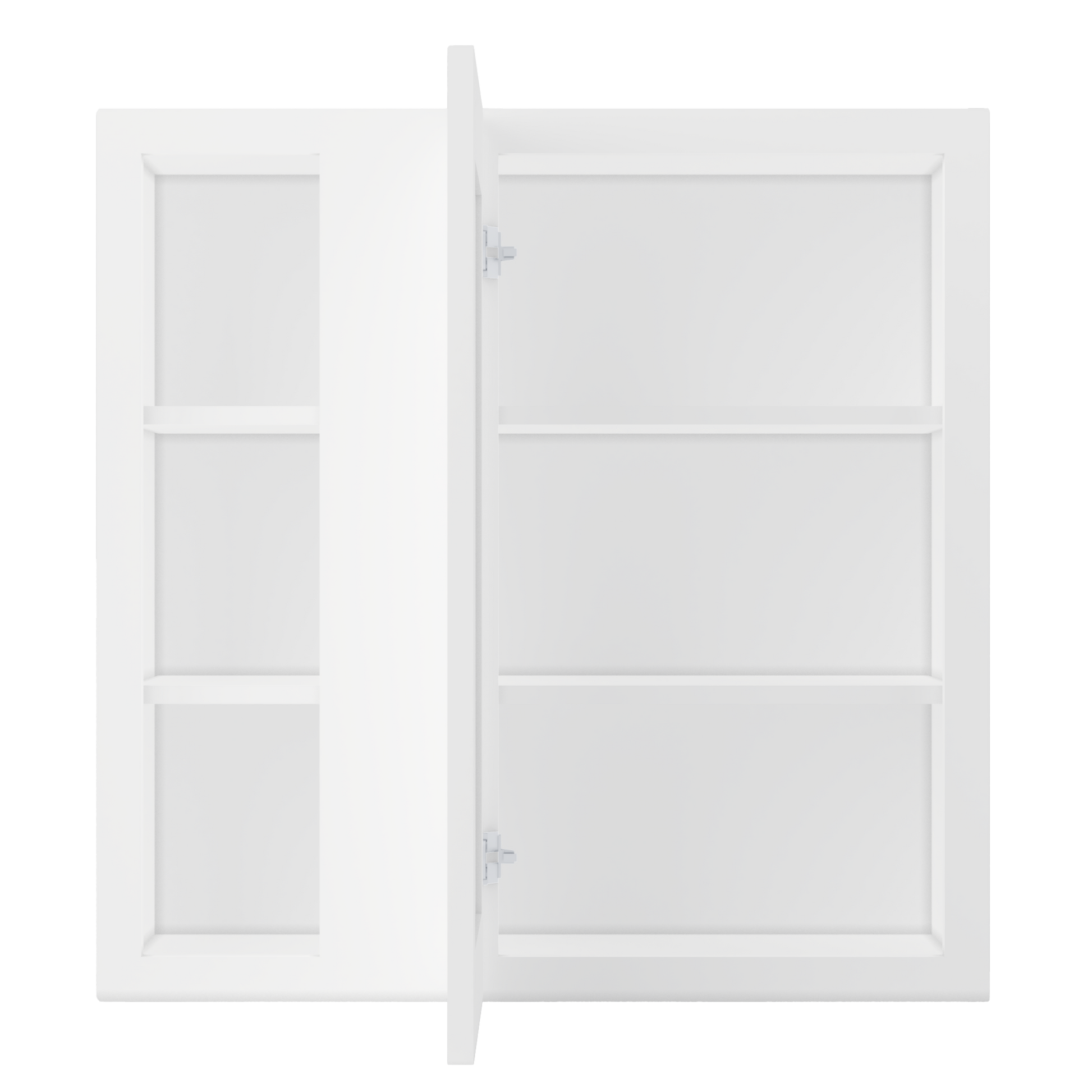 Square Corner Wall Blind Reversible Kitchen Cabinet SC3030 Alpina White LessCare 30 in. width 30 in. height 12 in.