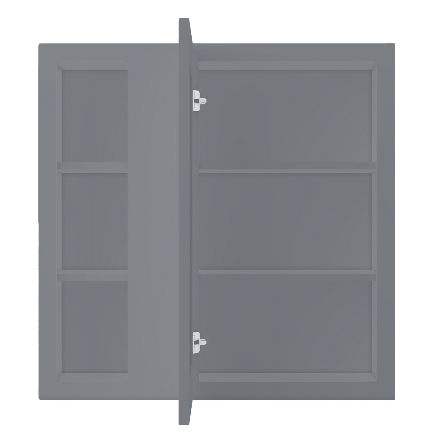 Square Corner Wall Blind Reversible Kitchen Cabinet SC3030 Colonial Gray LessCare 30 in. width 30 in. height 12 in.