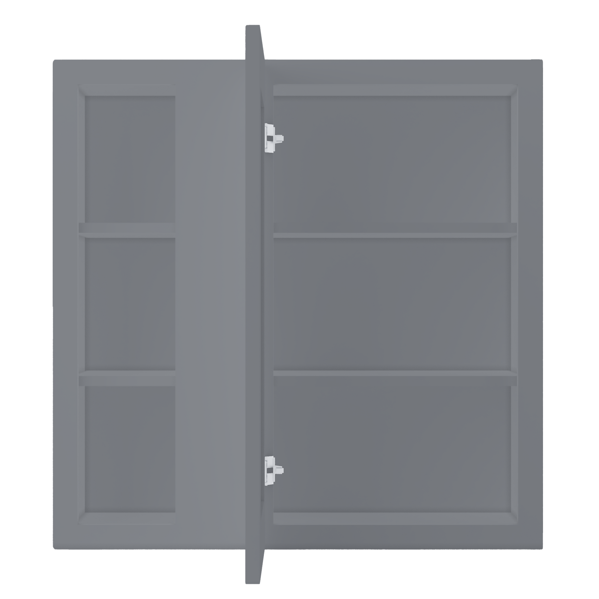 Square Corner Wall Blind Reversible Kitchen Cabinet SC3030 Colonial Gray LessCare 30 in. width 30 in. height 12 in.