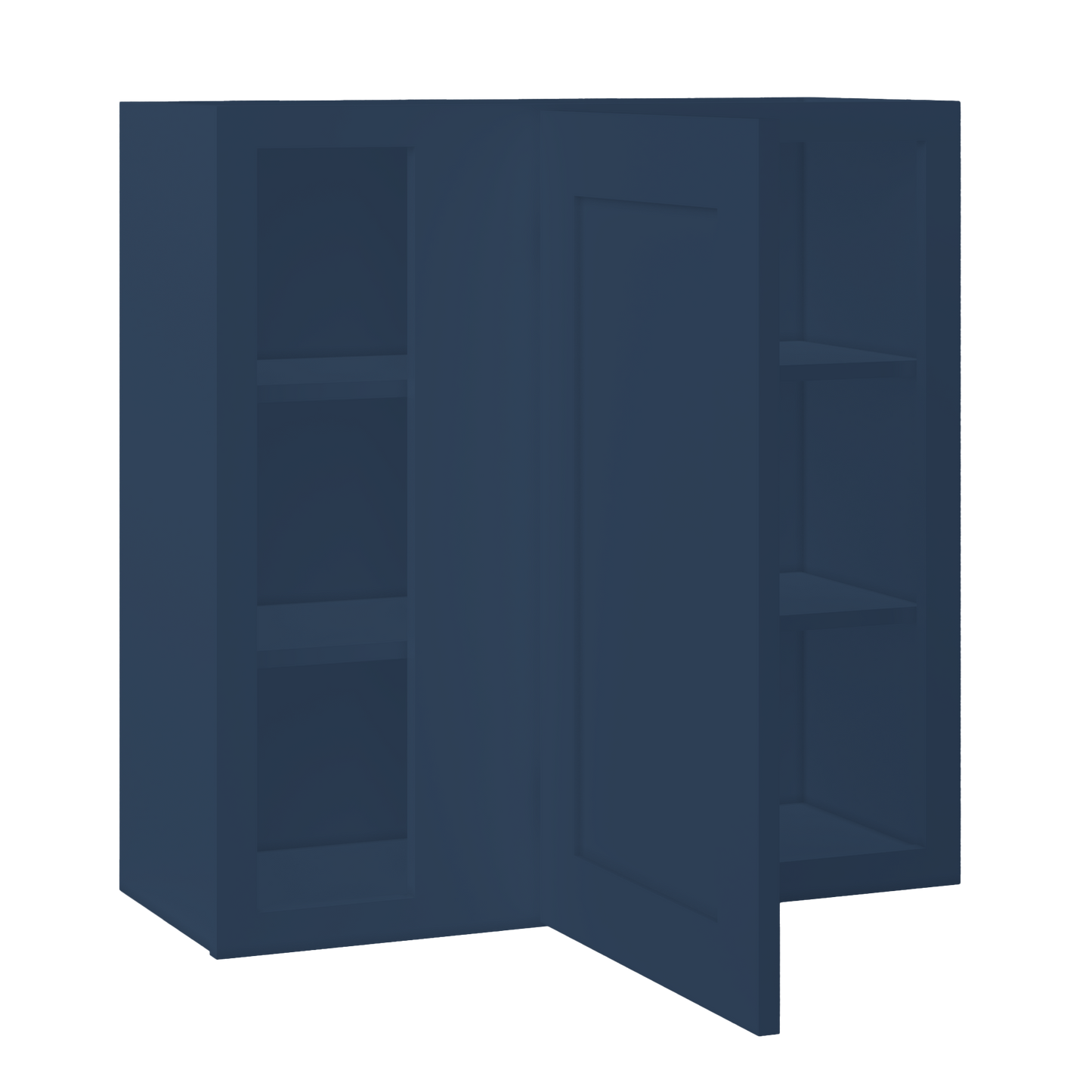Square Corner Wall Blind Reversible Kitchen Cabinet SC3030 Danbury Blue LessCare 30 in. width 30 in. height 12 in.