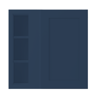 Square Corner Wall Blind Reversible Kitchen Cabinet SC3030 Danbury Blue LessCare 30 in. width 30 in. height 12 in.