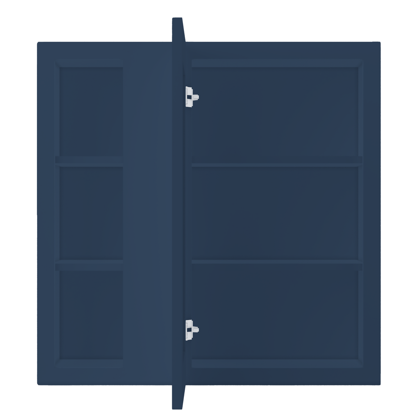 Square Corner Wall Blind Reversible Kitchen Cabinet SC3030 Danbury Blue LessCare 30 in. width 30 in. height 12 in.