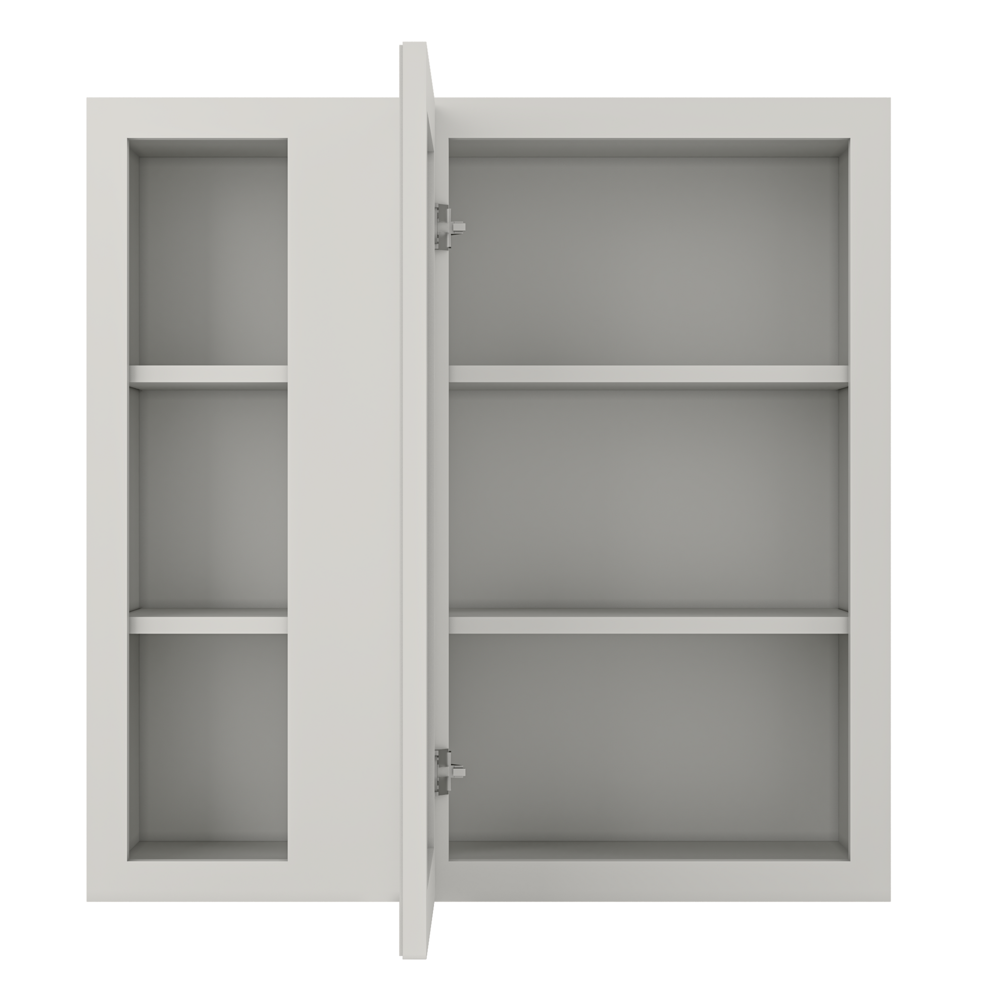 Square Corner Wall Blind Reversible Kitchen Cabinet SC3030 Milan Pearl 30 in. width 30 in. height 12 in. depth