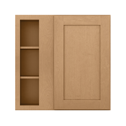 Square Corner Wall Blind Reversible Kitchen Cabinet SC3030 Shaker Toffee LessCare 30 in. width 30 in. height 12 in.
