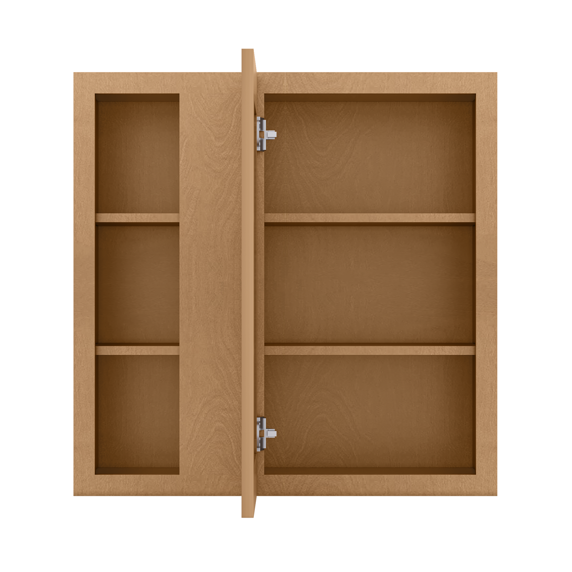 Square Corner Wall Blind Reversible Kitchen Cabinet SC3030 Shaker Toffee LessCare 30 in. width 30 in. height 12 in.