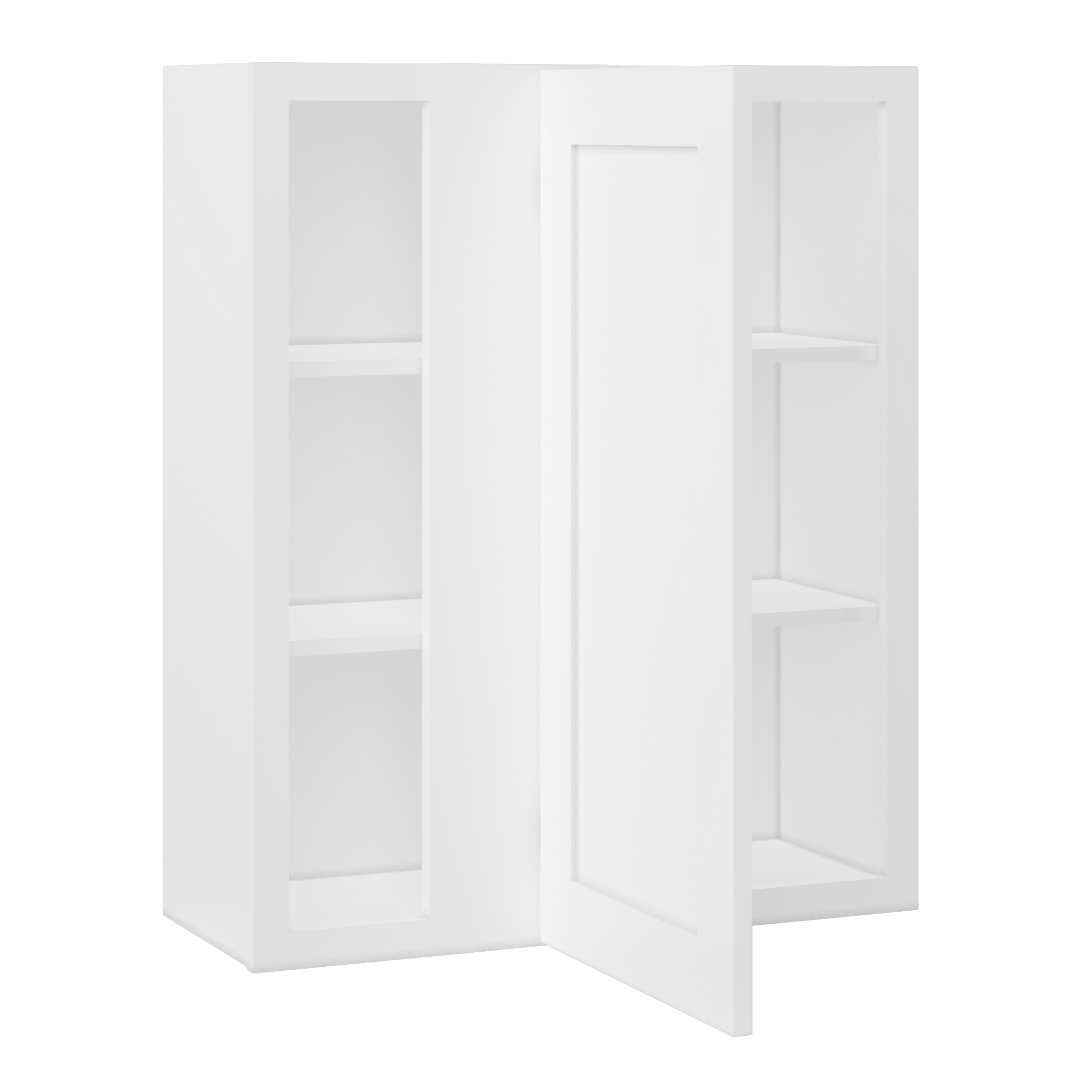 Square Corner Wall Blind Reversible Kitchen Cabinet SC3036 Alpina White LessCare 30 in. width 36 in. height 12 in.