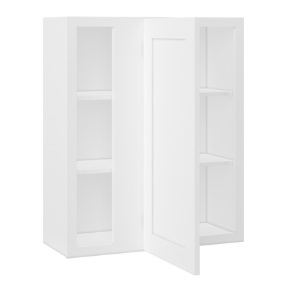 Square Corner Wall Blind Reversible Kitchen Cabinet SC3036 Alpina White LessCare 30 in. width 36 in. height 12 in.
