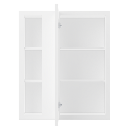 Square Corner Wall Blind Reversible Kitchen Cabinet SC3036 Alpina White LessCare 30 in. width 36 in. height 12 in.