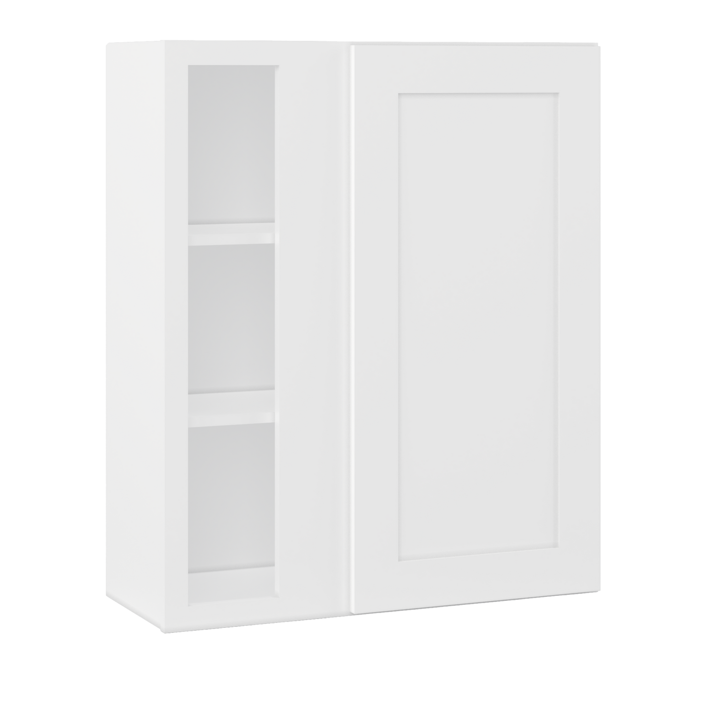 Square Corner Wall Blind Reversible Kitchen Cabinet SC3036 Alpina White LessCare 30 in. width 36 in. height 12 in.