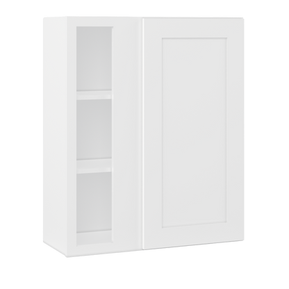 Square Corner Wall Blind Reversible Kitchen Cabinet SC3036 Alpina White LessCare 30 in. width 36 in. height 12 in.