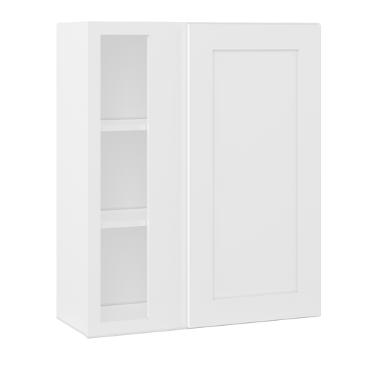 Square Corner Wall Blind Reversible Kitchen Cabinet SC3036 Alpina White LessCare 30 in. width 36 in. height 12 in.