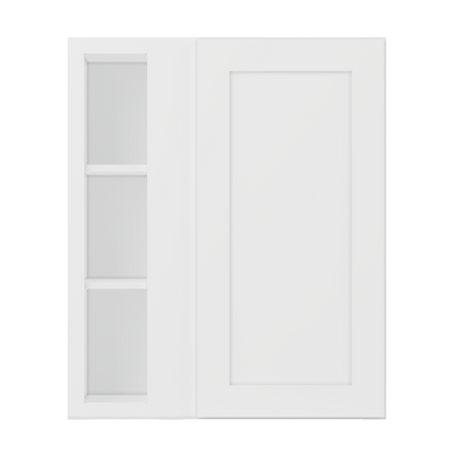 Square Corner Wall Blind Reversible Kitchen Cabinet SC3036 Alpina White LessCare 30 in. width 36 in. height 12 in.