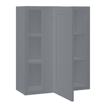 Square Corner Wall Blind Reversible Kitchen Cabinet SC3036 Colonial Gray LessCare 30 in. width 36 in. height 12 in.