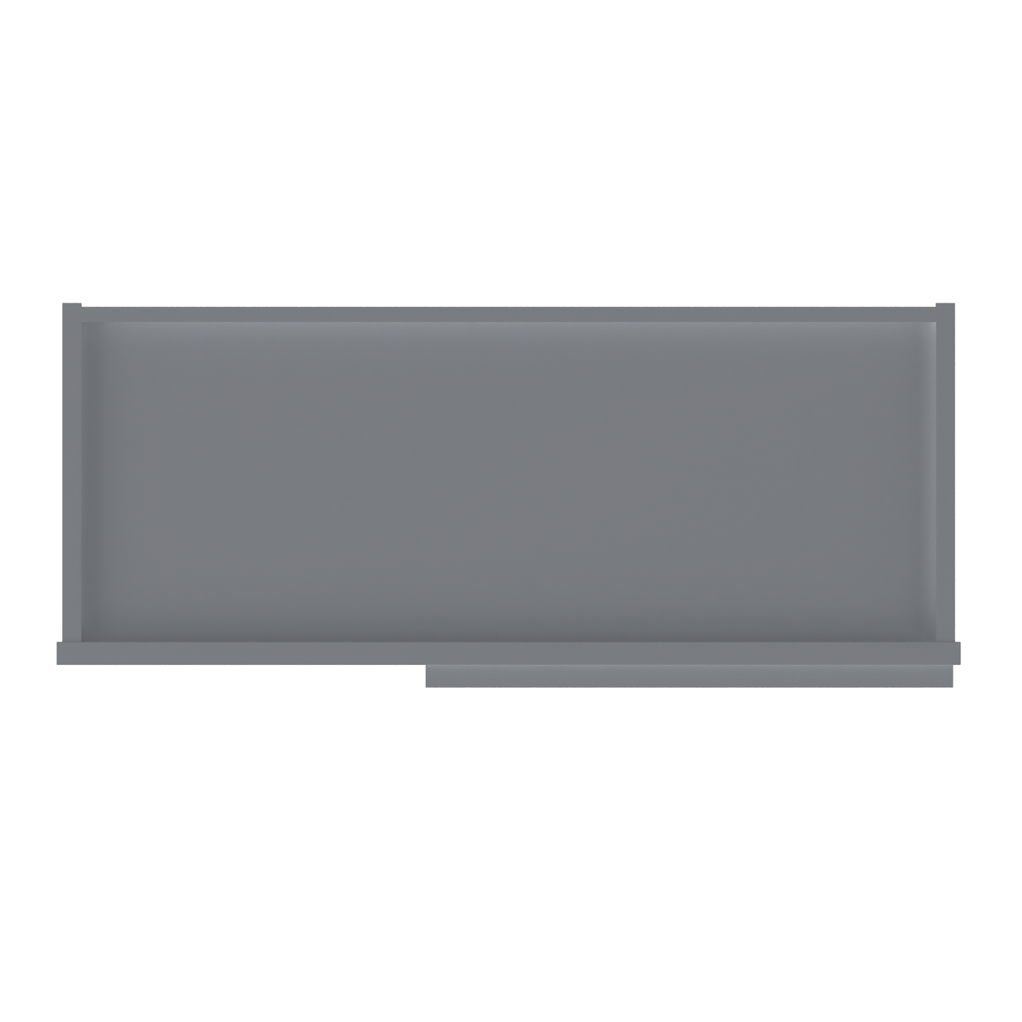 Square Corner Wall Blind Reversible Kitchen Cabinet SC3036 Colonial Gray LessCare 30 in. width 36 in. height 12 in.