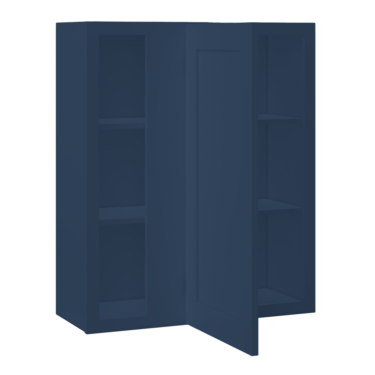 Square Corner Wall Blind Reversible Kitchen Cabinet SC3036 Danbury Blue LessCare 30 in. width 36 in. height 12 in.