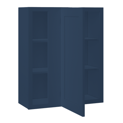 Square Corner Wall Blind Reversible Kitchen Cabinet SC3036 Danbury Blue LessCare 30 in. width 36 in. height 12 in.