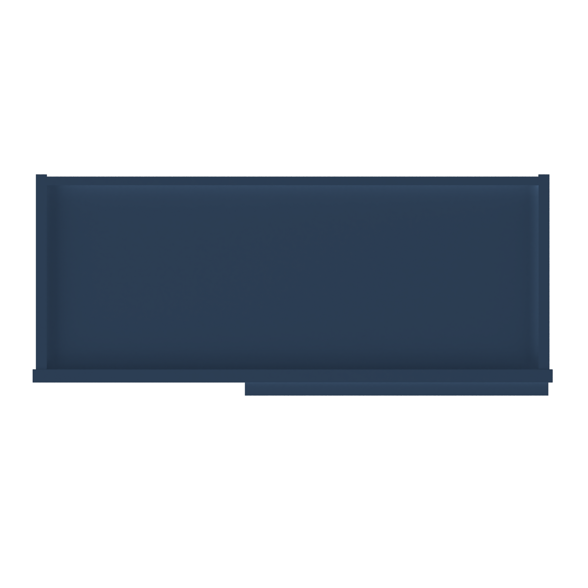 Square Corner Wall Blind Reversible Kitchen Cabinet SC3036 Danbury Blue LessCare 30 in. width 36 in. height 12 in.