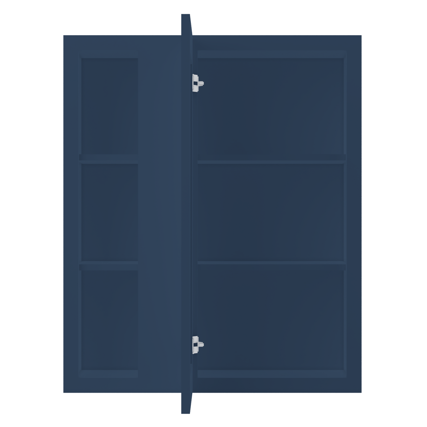 Square Corner Wall Blind Reversible Kitchen Cabinet SC3036 Danbury Blue LessCare 30 in. width 36 in. height 12 in.
