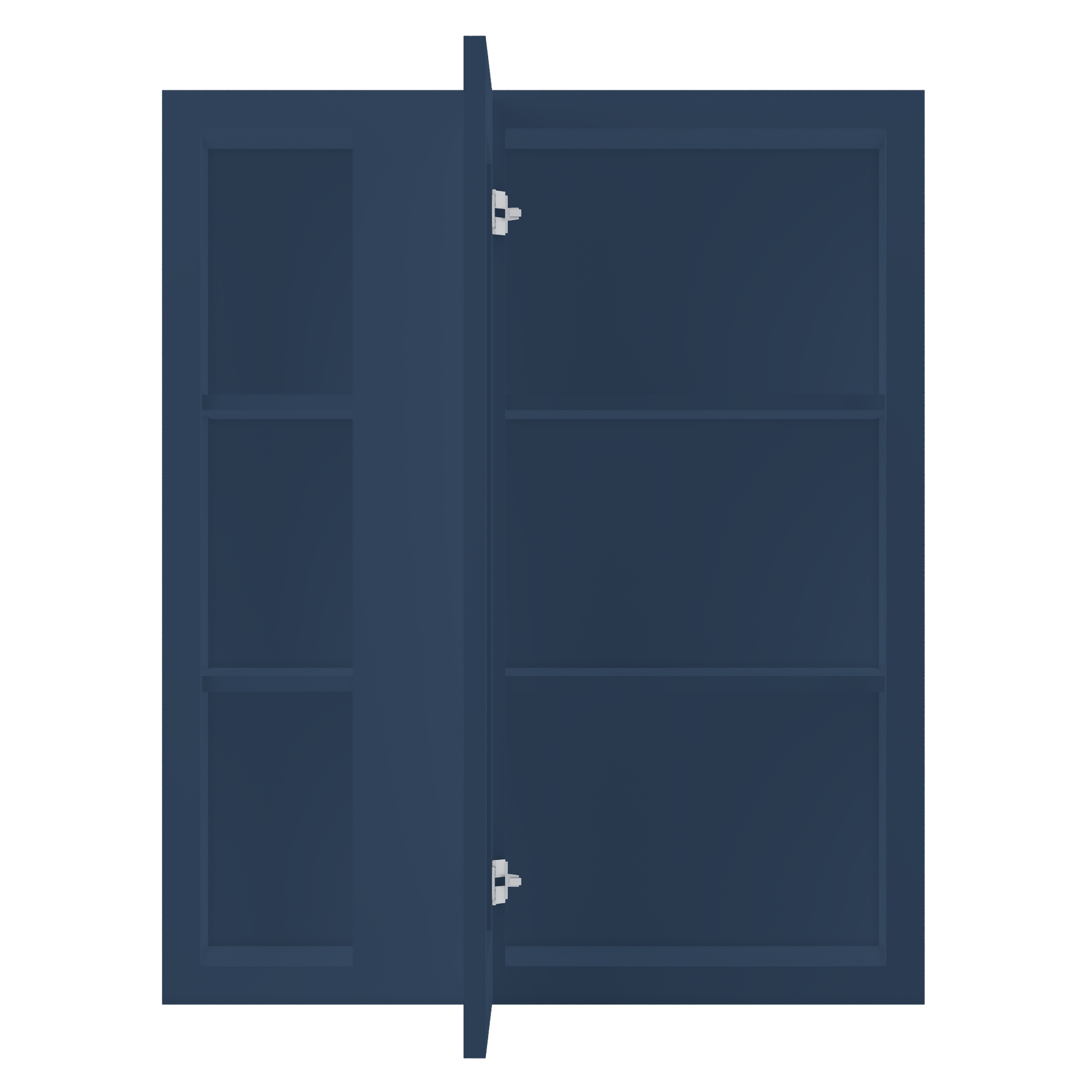 Square Corner Wall Blind Reversible Kitchen Cabinet SC3036 Danbury Blue LessCare 30 in. width 36 in. height 12 in.