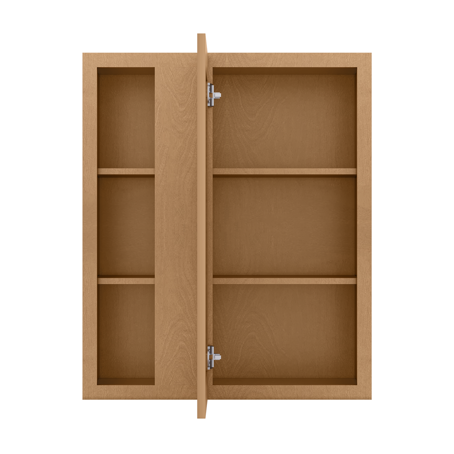 Square Corner Wall Blind Reversible Kitchen Cabinet SC3036 Shaker Toffee LessCare 30 in. width 36 in. height 12 in.