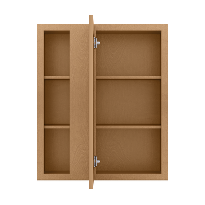 Square Corner Wall Blind Reversible Kitchen Cabinet SC3036 Shaker Toffee LessCare 30 in. width 36 in. height 12 in.