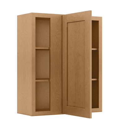 Square Corner Wall Blind Reversible Kitchen Cabinet SC3036 Shaker Toffee LessCare 30 in. width 36 in. height 12 in.