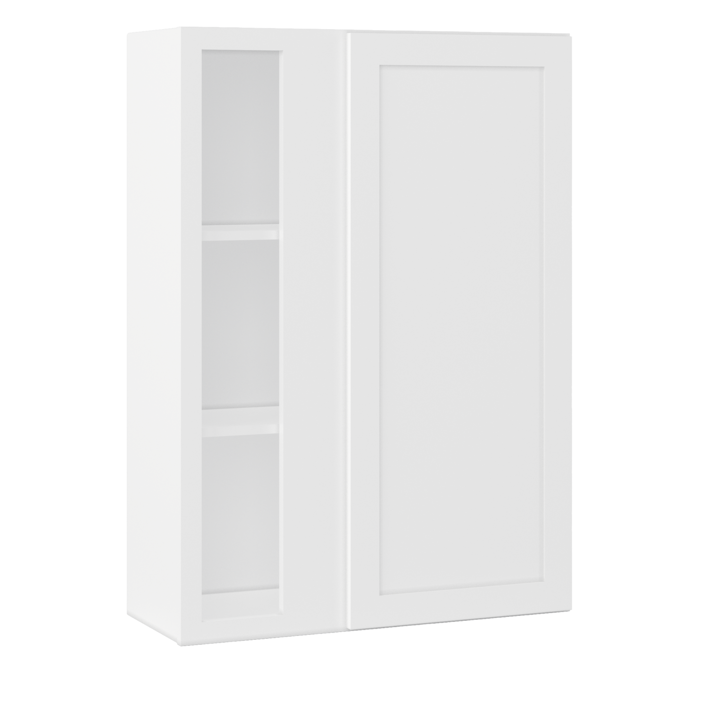 Square Corner Wall Blind Reversible Kitchen Cabinet SC3042 Alpina White LessCare 30 in. width 42 in. height 12 in.