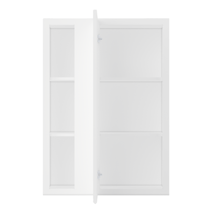Square Corner Wall Blind Reversible Kitchen Cabinet SC3042 Alpina White LessCare 30 in. width 42 in. height 12 in.