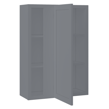 Square Corner Wall Blind Reversible Kitchen Cabinet SC3042 Colonial Gray LessCare 30 in. width 42 in. height 12 in.