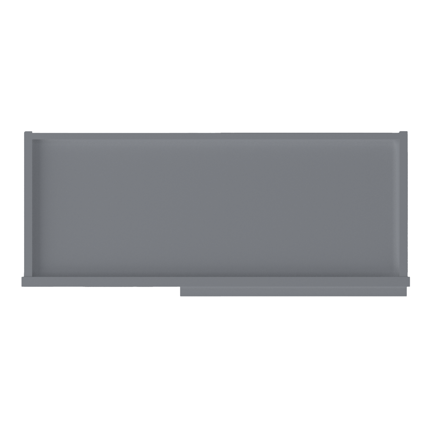 Square Corner Wall Blind Reversible Kitchen Cabinet SC3042 Colonial Gray LessCare 30 in. width 42 in. height 12 in.