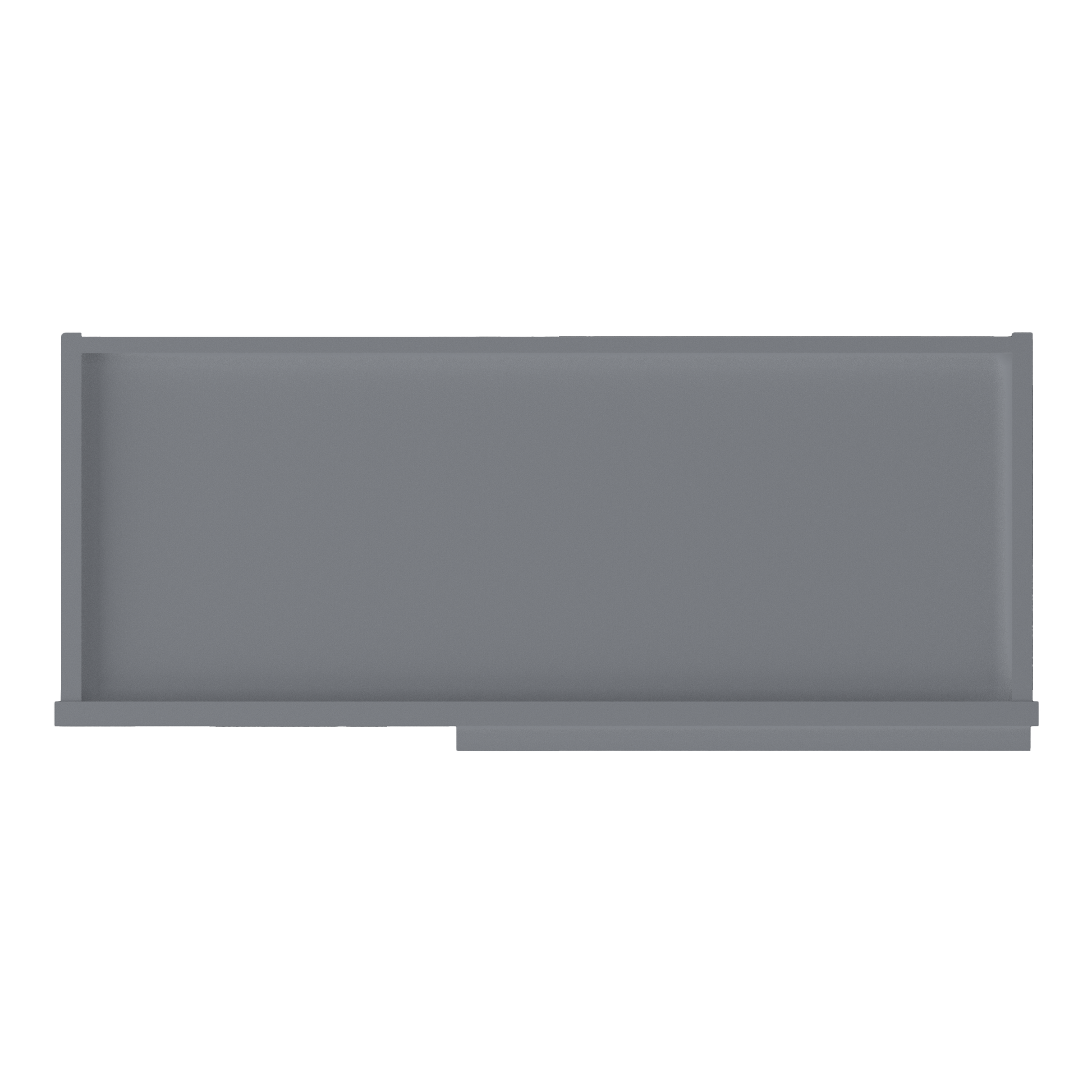 Square Corner Wall Blind Reversible Kitchen Cabinet SC3042 Colonial Gray LessCare 30 in. width 42 in. height 12 in.