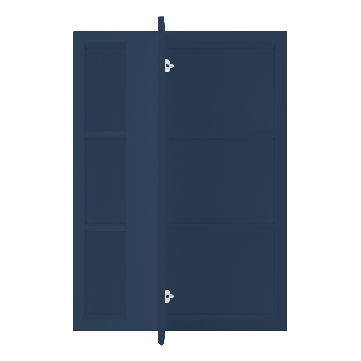 Square Corner Wall Blind Reversible Kitchen Cabinet SC3042 Danbury Blue LessCare 30 in. width 42 in. height 12 in.