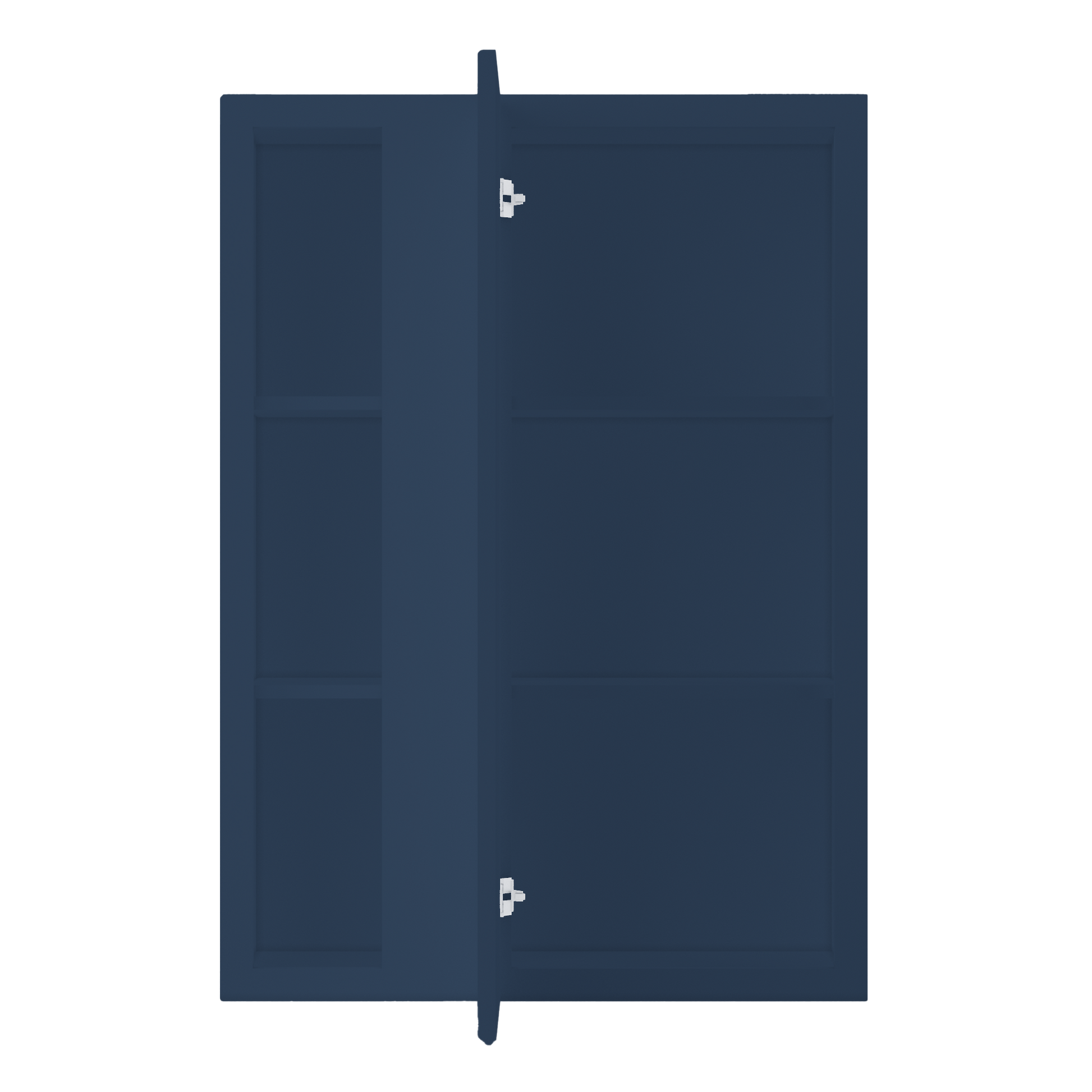 Square Corner Wall Blind Reversible Kitchen Cabinet SC3042 Danbury Blue LessCare 30 in. width 42 in. height 12 in.