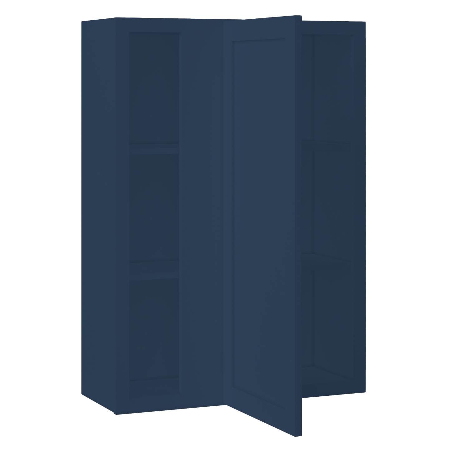 Square Corner Wall Blind Reversible Kitchen Cabinet SC3042 Danbury Blue LessCare 30 in. width 42 in. height 12 in.