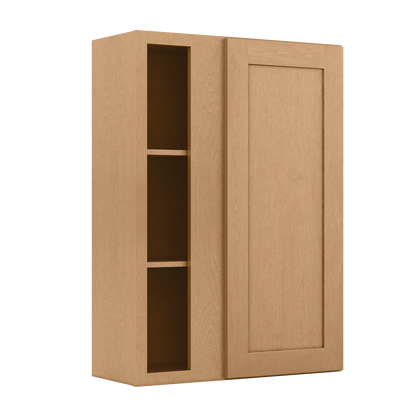 Square Corner Wall Blind Reversible Kitchen Cabinet SC3042 Shaker Toffee LessCare 30 in. width 42 in. height 12 in.