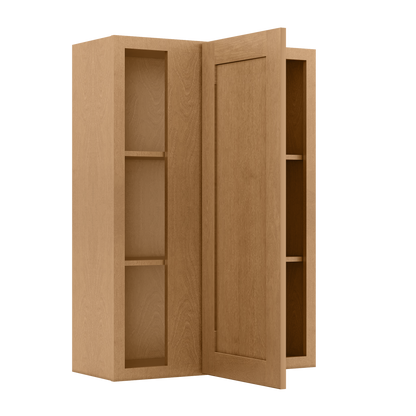 Square Corner Wall Blind Reversible Kitchen Cabinet SC3042 Shaker Toffee LessCare 30 in. width 42 in. height 12 in.