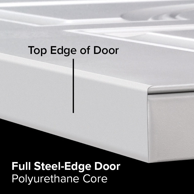 36in. x 80 in. Flat Panel Primed 90 Min. Fire-Rated House-to-Garage Prehung Interior Door
