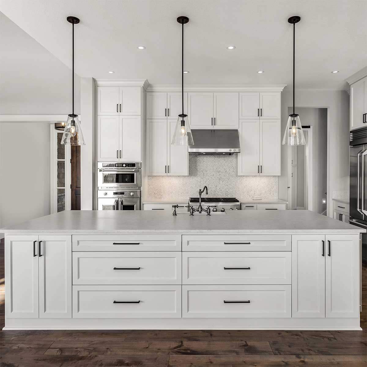 Straight Filler F342 Milan Pearl LessCare 3 in. width 42 in. height - Kitchen Cabinets