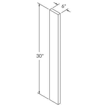 Straight Filler F630 Cherryville LessCare 6 in. width 30 in. height