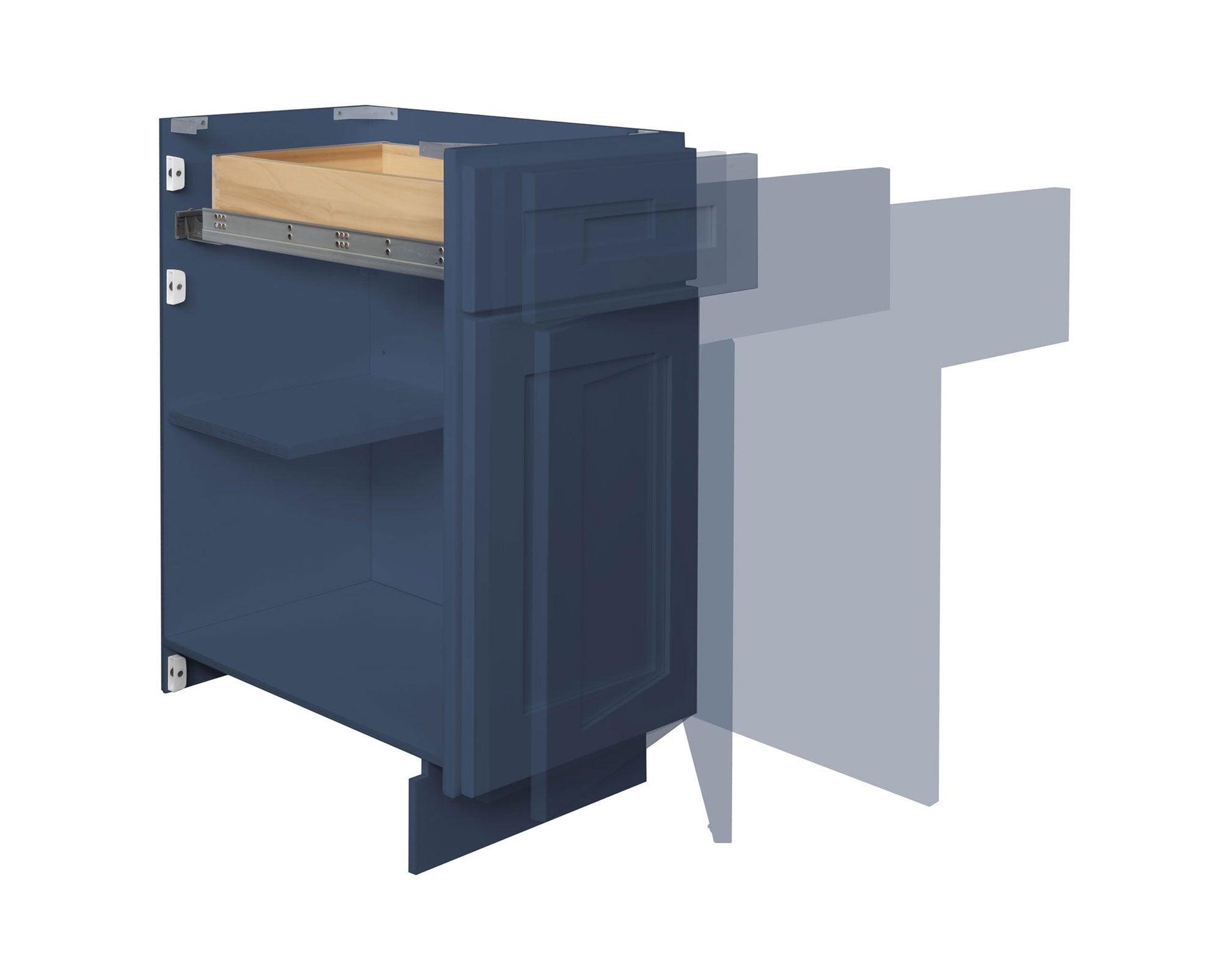 Straight Valance Molding V549ST Danbury Blue LessCare 5 in. height 49 in. depth - Kitchen Cabinets
