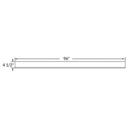 Toe Kick Molding TOE KICK Milan Slate 4.5 in. height 96 in. depth - Kitchen Cabinets