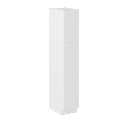 Utility Kitchen Cabinet U1584 Alpina White LessCare 15 in. width 84 in. height 24 in. depth - Kitchen Cabinets