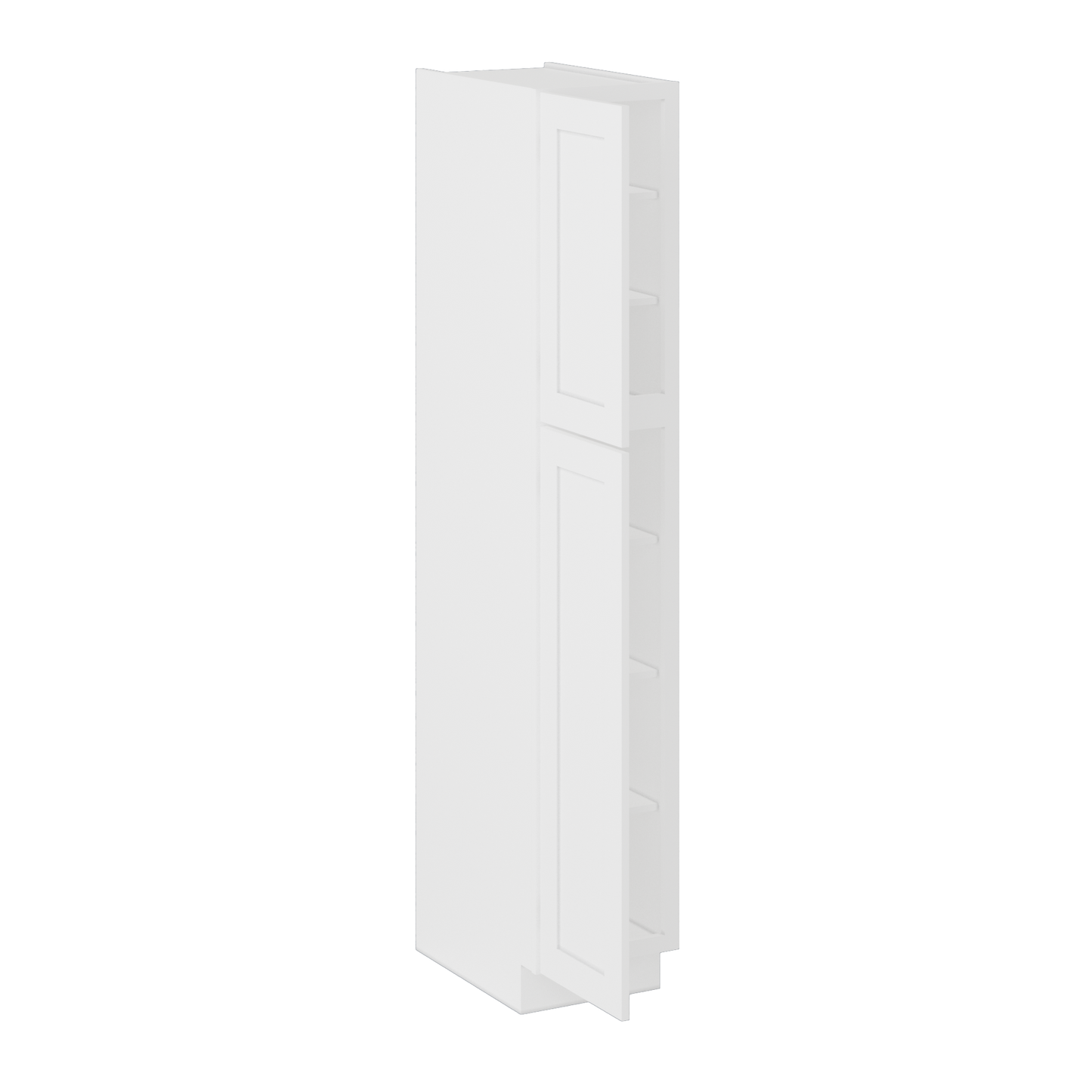 Utility Kitchen Cabinet U1584 Alpina White LessCare 15 in. width 84 in. height 24 in. depth - Kitchen Cabinets