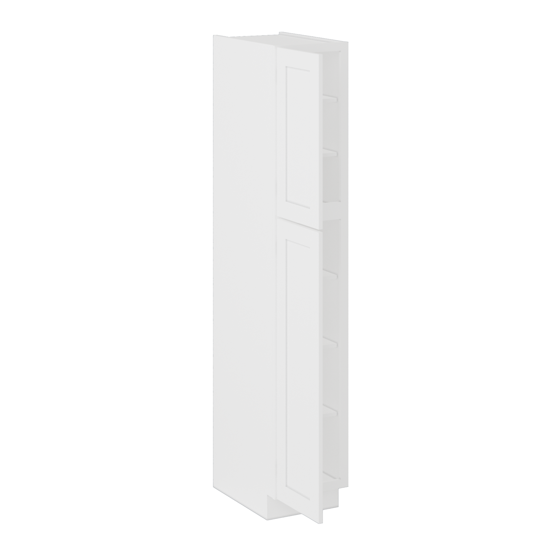 Utility Kitchen Cabinet U1584 Alpina White LessCare 15 in. width 84 in. height 24 in. depth - Kitchen Cabinets