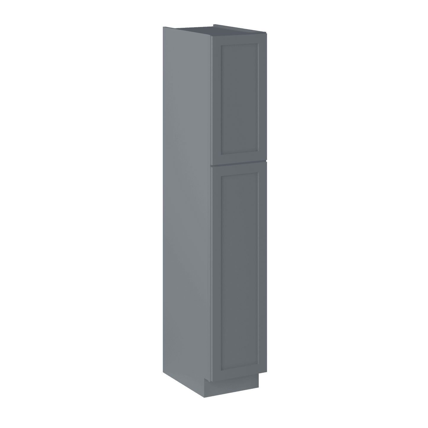 Utility Kitchen Cabinet U1584 Colonial Gray LessCare 15 in. width 84 in. height 24 in. depth - Kitchen Cabinets