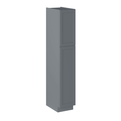 Utility Kitchen Cabinet U1584 Colonial Gray LessCare 15 in. width 84 in. height 24 in. depth - Kitchen Cabinets