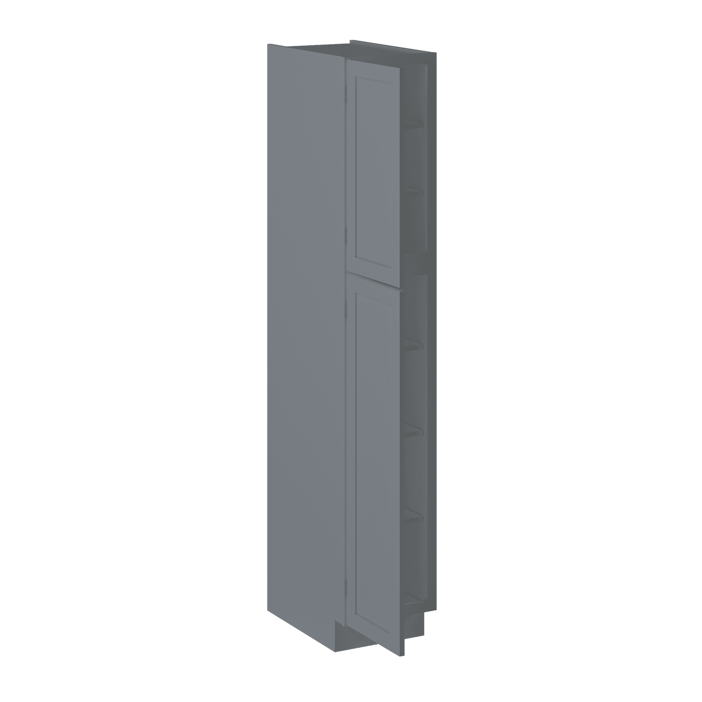 Utility Kitchen Cabinet U1584 Colonial Gray LessCare 15 in. width 84 in. height 24 in. depth - Kitchen Cabinets